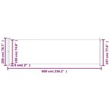 vidaXL Uvlačiva bočna tenda za terasu 200 x 600 cm krem | shoptok.hr