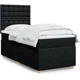  Box spring krevet s madracem crni 80 x 200 cm od tkanine | shoptok.hr