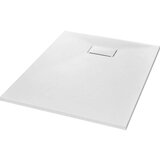 vidaXL Kada za tuš SMC bijela 100 x 80 cm | shoptok.hr