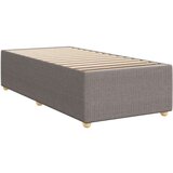 vidaXL Krevet s oprugama i madracem smeđesivi 100 x 200 cm od tkanine | shoptok.hr