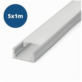 Phenom 5x 1m alu led profil nadgradni 17x8mm mat cene