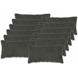  Presvlaka za jastuk 12 pcs HEERLEN Tamnosiva 40 x 80 cm Bouclé | shoptok.hr