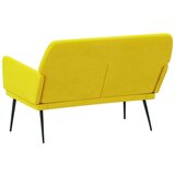  Klupa žuta 108 x 79 x 79 cm baršunasta | shoptok.hr