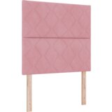 Boks Postelja z vzmetnico z vzmetnico Roza 90 x 190 cm Žamet, (5000126068) | Shoptok.si