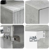  Set namještaja za kupaonicu 6 pcs Betonska siva | shoptok.hr