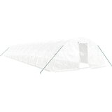  Staklenik s čeličnim okvirom bijeli 100 m² 20 x 5 x 2,3 m | shoptok.hr