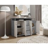 CARRYHOME komoda, siva, bela | Shoptok.si