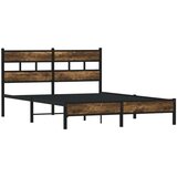  Okvir kreveta bez madraca s uzglavljem boja hrasta 160x200 cm | shoptok.hr