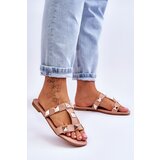 Boto Women's Slippers With Large Studs Nude Mercure | Shoptok.si