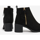 Resti Black eco suede women's low stiletto boots Rejerry | Shoptok.si