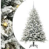  Umjetno prethodno osvijetljeno božićno drvce s kuglicama Zelena | shoptok.hr