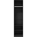 vidaXL Garderobna omara Črni hrast 50 x 50 x 200 cm Konstruiran les | Shoptok.si