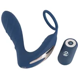 You2Toys vibrating prostate plug with cock ring 594881 blue