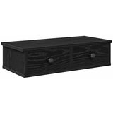 Maison Chic Stenska polica - Viseča Polica s predali črn 60x28x15 cm inženirski les, (21794005) | Shoptok.si