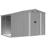 vidaXL Vrtna lopa siva 277x192,5x179 cm pocinkano jeklo, (20956267) Cene