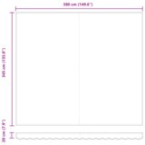 vidaXL Avtomatska Retratibilna tenda Bela 400x350 cm, Tenda za zamenjavo iz delov 4x3.5 m Bela | Shoptok.si