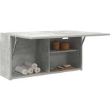 vidaXL Kopalniška stenska omarica betonsko siv 80x25x40 cm inž. les | Shoptok.si