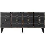 Hanah home komoda cagla anthracite silver | ePonuda.com