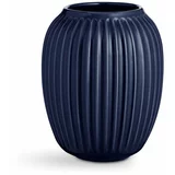 Kähler Design Temno modra keramična vaza Hammershoi, višina 20 cm