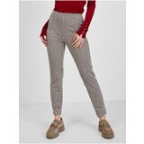 Orsay Beige ladies plaid trousers - Ladies | shoptok.hr