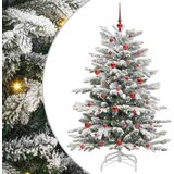 vidaXL Umetno Zložljivo Božično Drevo Bela 150 cm PE in PVC, (5000066684) | Shoptok.si
