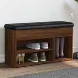  Klupa za cipele smeđa boja hrasta 82 x 32 x 45,5 cm drvena | shoptok.hr