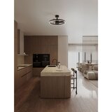 Nova Luce Mat črna kovinska LED zatemnitvena stropna svetilka Lunair – | Shoptok.si