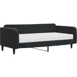  Dnevni krevet s madracem crni 100 x 200 cm baršunasti | shoptok.hr
