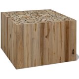 Furnova Klubska mizica prava tikovina 50x50x35 cm, (21915327) Cene