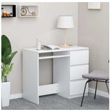  Pisalna miza bela 90x45x76 cm iverna plošča | Shoptok.si