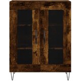 vidaXL Visoka komoda dimljeni hrast 69 5x34x180 cm konstruiranog drva | shoptok.hr