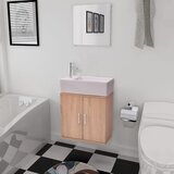Maison Chic Tri Delni Komplet Kopalniškega Pohištva - Kopalniški pohištveni set z Umivalnikom bež, (21787872) | Shoptok.si