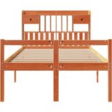  Krevet s regalom za knjige bez madraca 135 x 190 cm od borovine | shoptok.hr
