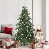  Umjetno božićno drvce s nogom Zelena 180 cm PVC i čelik | shoptok.hr