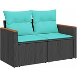  11-dijelni vrtni set s jastucima crni poliratan | shoptok.hr