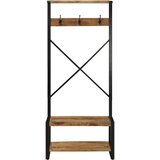vidaXL Stalak za odjeću 80x40x190 cm Puno grubo drvo Mango | shoptok.hr
