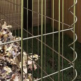 vidaXL Srebrna Metal 50 x 50 x 50 cm Čvrsta Metalna vrtna barijera | shoptok.hr