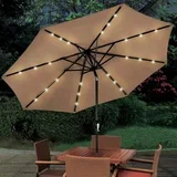 Suncobran sa led osvetljenjem brown