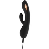 XouXou električni vibrator s klitorisnom polugom na baterije (crni) | shoptok.hr