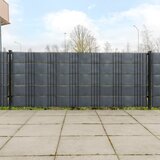 vidaXL Balkonsko platno 5 kosov antracit 255x19 cm poli ratan Cene