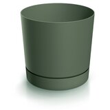  Saksija Tubo P 20 cm sa podmetačem - oliva zelena 2411U ( 19655 ) | Eponuda.com