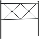  Metalno uzglavlje crno 107 cm | shoptok.hr