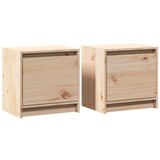 vidaXL Nočna omarica 2 kosa 40x30,5x40 cm trdna borovina | Shoptok.si