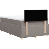  Krevet s oprugama i madracem smeđesivi 120 x 200 cm od tkanine | shoptok.hr