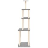  Penjalica za mačke sa stupovima za grebanje svjetlosiva 183 cm | Eponuda.com