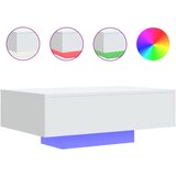 Maison Chic Klubska mizica - kavna mizica - Nizka mizica z LED lučmi bela 85x55x31 cm, (21752065) Cene