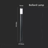  Spoljašnja svetiljka 1xE27/60W/230V IP44 110cm crna | Eponuda.com