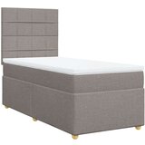  Krevet s oprugama i madracem smeđesivi 80x200 cm od tkanine | shoptok.hr