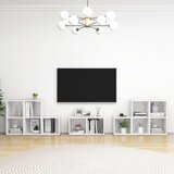 vidaXL 8-dijelni set tv ormarića bijeli od iverice Cijene
