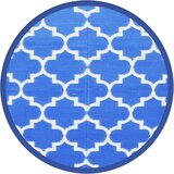 Maison Chic Zunanja Preproga, Rug Modra Ø120 cm PP, (22122664) | Shoptok.si
